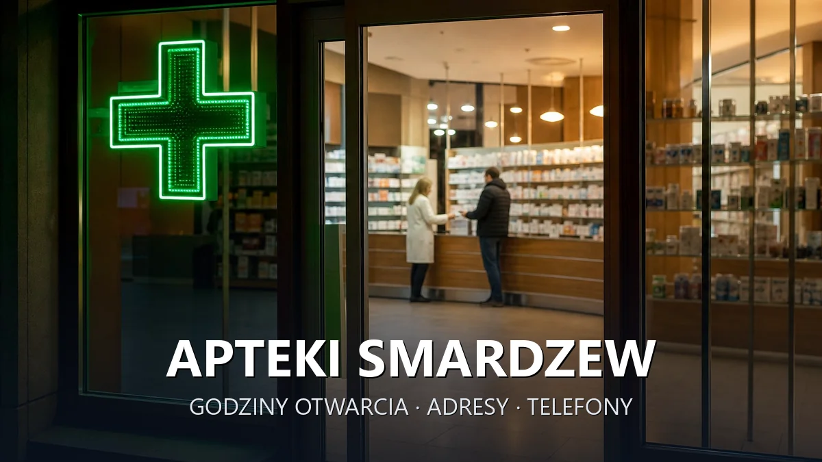 Apteki Smardzew, gmina Zgierz, powiat zgierski - adresy, telefony, godziny otwarcia