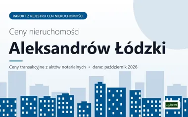 Ceny mieszkań w mieście Aleksandrów Łódzki — październik 2026