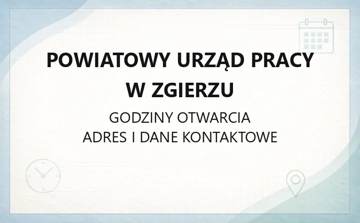 Powiatowy Urząd Pracy w Zgierzu - kontakt, rejestracja, wsparcie dla pracodawców i bezrobotnych