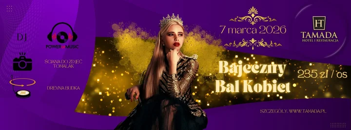 Grafika promocyjna wydarzenia Bajeczny Bal Kobiet 2026 — Ozorków