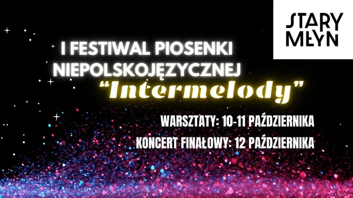 Obrazek przedstawia grafikę promocyjną wydarzenia Warsztaty wokalne i koncert finałowy w Starym Młynie – Intermelody