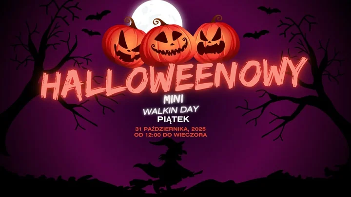 Grafika promocyjna wydarzenia Mini HALLOWEEN WALK-IN w D.Real Tattoo Studio Zgierz — promocje i piercing na Halloween