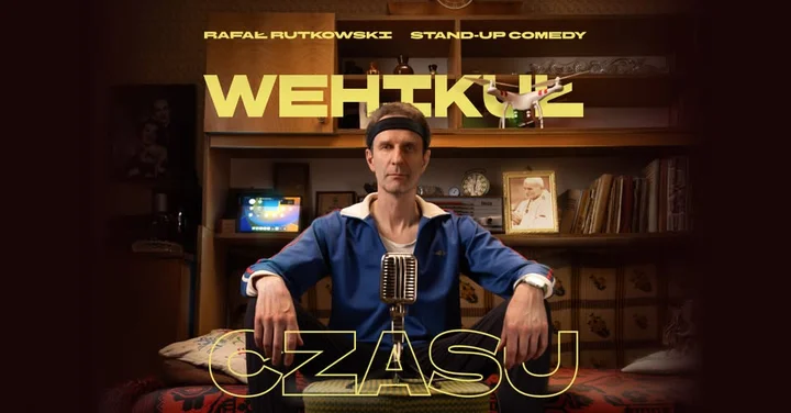 Grafika promocyjna wydarzenia Stand-up Zgierz: Rafał Rutkowski — „Wehikuł czasu”