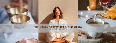 Grafika promocyjna wydarzenia Dźwiękowy masaż relaksacyjny — głęboki relaks przy misach, gongu i harfie kryształowej