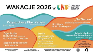 Grafika promocyjna wydarzenia Strefa Wakacyjnych Aktywności 2026: wiejska zagroda – warsztaty stolarskie dla dzieci w Zgierzu