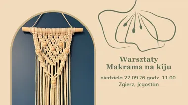 Grafika promocyjna wydarzenia Warsztaty makramy na kiju w Zgierzu
