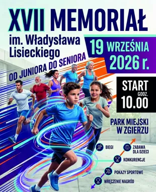 Grafika promocyjna wydarzenia XVII Memoriał im. Władysława Lisieckiego