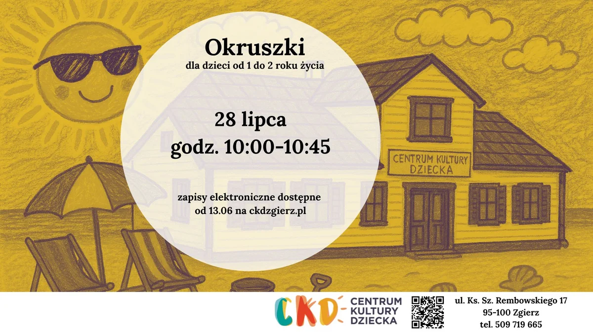 Grafika promocyjna wydarzenia Warsztaty muzyczne dla najmłodszych w Zgierzu