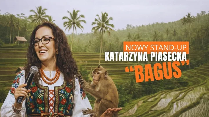 Grafika promocyjna wydarzenia Zgierz: Katarzyna Piasecka – nowy stand-up „BAGUS”