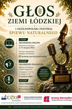 Śpiew naturalny połączy Zgierz z talentami z całej Polski
