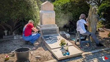 Nie tylko czyszczenie pomnika. Kwatera wojenna w Zgierzu przechodzi remont