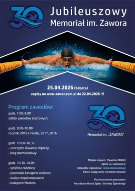 Na basenie wróci pamięć o Zaworze i 30. memoriał znów połączy pokolenia