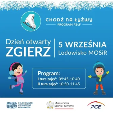 Bezpłatne zajęcia na lodzie w Zgierzu. Wypożyczenie sprzętu będzie płatne