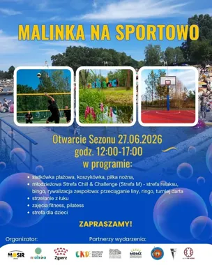 Malinka rusza z sezonem. Będą turnieje, fitness i plażowy luz