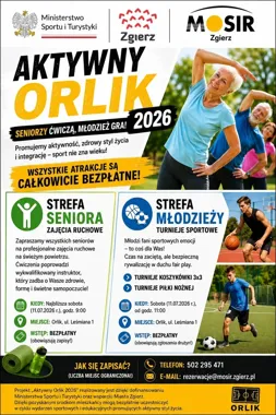 Aktywny Orlik wraca do Zgierza. Seniorzy i młodzież dostaną swoje godziny